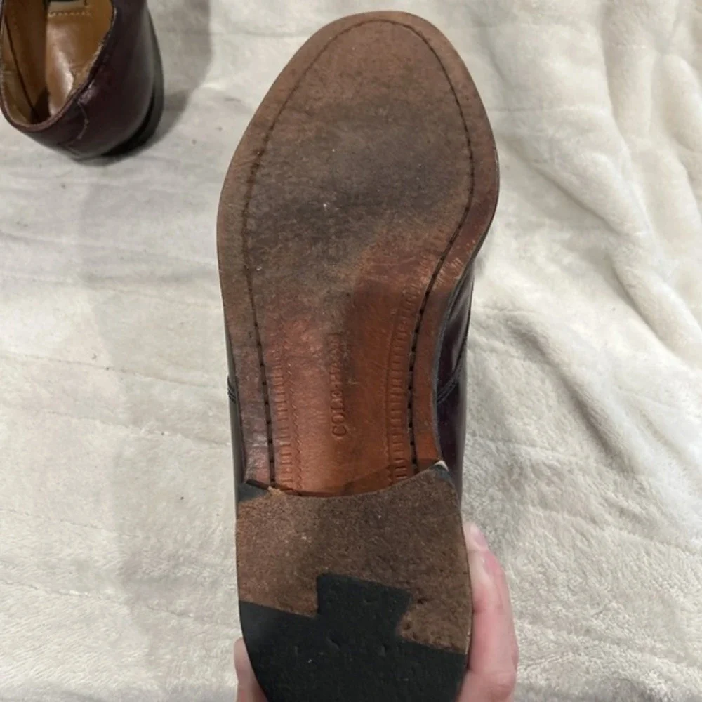 Mens Cole Haan Dress Shoes‎ Size 10D Brown Leather K089